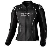 RST S1 Ladies Motorcycle Jacket Leather Black White