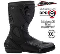 Rst S1 Wp Ce Motorcycle Boots Black EU 44 Man male