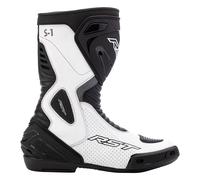 RST S1 CE Boots Motorbike Motorcycle Track Race Sport White Black