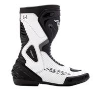 RST S1 Mens Motorcycle Track Boots Motorbike Summer Race Bike Boot Black White