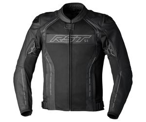RST S1 Mesh CE Leather Jacket Motorbike Motorcycle Black / Black