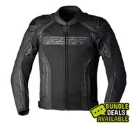 RST S1 Mesh Mens Leather Jacket (CE) - Black/Black