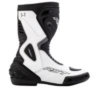 RST S1 CE Boots Motorbike Motorcycle Track Race Sport White Black