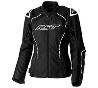 RST S-1 Ladies Motorcycle Textile Jacket, black-white, size XS for Women