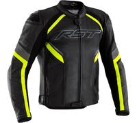 RST Sabre, leather jacket XL Black/Neon-Yellow