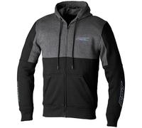RST TEAM ZIP THROUGH CE MENS TEXTILE HOODIE BLACK GREY XS to 3XL CE ARMOUR