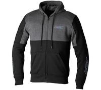RST Team Zip Through CE Motorcycle Motorbike Protective Hoodie Black / Grey