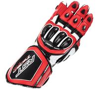 RST Tractech Evo 4 CE Leather Motorbike Motorcycle Gloves Red White Black