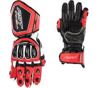 RST Tractech Evo 4 CE Motorcycle Motorbike Leather Gloves Red / White / Black