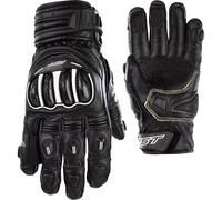 RST Tractech Evo 4 Short CE Leather Motorcycle Motorbike Gloves Black