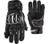RST Tractech Evo 4 Short CE Leather Motorcycle Motorbike Gloves Black