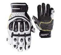 RST Tractech Evo 4 Short Motorcycle Gloves, black-white, size L