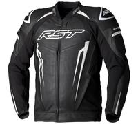 RST Tractech Evo 5 Black/White/Black Sport Touring Urban Leather Motorcycle J...