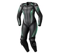 RST Tractech Evo 5 CE Ladies Leather Motorcycle Motorbike Suit - Black / Aqua /