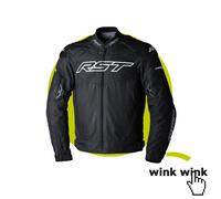 RST Tractech Evo 5 CE Men's Textile Motorcycle Motorbike Jacket - Black (3485)