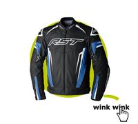 RST Tractech EVO 5 waterproof Motorcycle Textile Jacket, black-blue, size 2XL