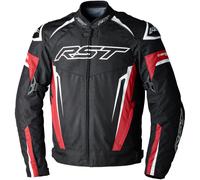 RST Tractech EVO 5 waterproof Motorcycle Textile Jacket, black-red, size 2XL for Men