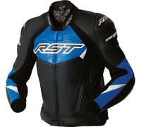 RST Tractech Evo D3O Motorcycle Leather Jacket, black-blue, size 56 for Men
