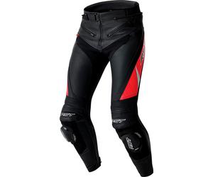 RST Tractech Evo D3O, leather pants perforated S Black/Neon-Red/White