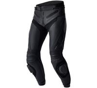 RST Tractech Evo D3O Motorbike Motorcycle Leather Trousers - Black / Black
