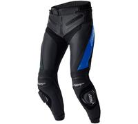 RST Tractech Evo D3O Motorbike Motorcycle Leather Trousers - Black / Blue