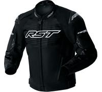 RST Tractech Evo D3O waterproof Motorcycle Textile Jacket, black-white, size 52 for Men