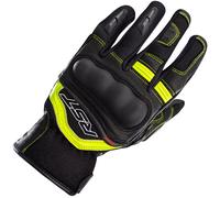RST Urban Air 3 Mesh CE Touchscreen Leather Motorcycle Gloves - Black / Yellow