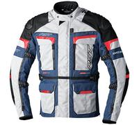 RST Pro Series Adventure-Xtreme Motorcycle Textile Jacket, white-red-blue, size 4XL for Men