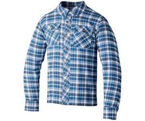 RST x Aramid Lumberjack CE Moto Motorcycle Textile Shirt Blue / Grey Check