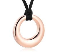 Rstnxnnl Cremation Jewelry-Circle of Life Eternity Keepsake Memorial Pendant Necklace for Ashes for Women Gifts With Funnel Kit & Bag