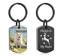 Rstnxnnl Cremation Jewelry Urn Keychain for Ashes for Women Men Memorial Keepsake Pendant(Customize)