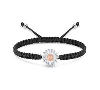 Rstnxnnl Sunflower Cremation Urn Bracelet for Adjustable Boho Daisy Handmade Cremation Jewelry Braided Rope Bracelets for Women Jewelry Gift With Funnel Kit & Bag(SilverRose)