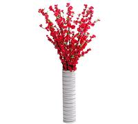 RSTYS 10PCS Artificial Cherry Blossom Branches,49 Inch Peach Branches Silk Tall Stems,Silk Peach Flowers Bouquets for Home Wedding Table Vase Decor