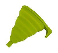 Rsvp 4" Collapsible Silicone Funnel Green Kitchen Jar/Bottle Filler Easy Store