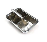 RSVP International Endurance Endurance Cocktail Collection Vintage Inspired, Retro Design, Ice Tray - Large Cube, Stainless Steel