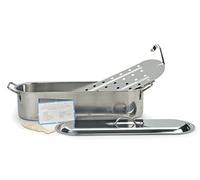 RSVP International ST-20P Endurance Collection Fish Poacher, Steel, Silver