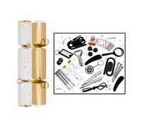 RSW 50 Gold Star 12" Christmas Crackers New Year Party Bulk Xmas