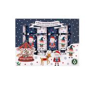 RSW 6 Santa & Elf 10" Crackers - Fun Christmas Crackers with Santa and Elf Designs - Includes Hats, Mottos & Festive Gifts