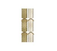 RSW Christmas 50 x 11 Eco Gold Star Burst Crackers - Catering Bulk Pack for Large Family Gatherings, Parties & Restaurants - Plastic Free Christmas Table Decoration