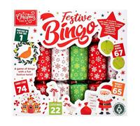 RSW Christmas Crackers 6 Pack 22cm Novelty Game - Festive Bingo