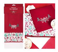 RSW Christmas Joy 50 x 70cm 3 Pack Christmas Joy Tea Towel