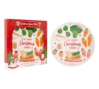 Santa & Nutcracker Kids Christmas Dinner Plate Festive Xmas Lunch