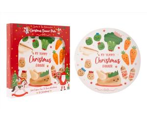 RSW Christmas Themed Kids Dinner Plate Tableware Porcelain Santa Nutcracker Christmas Characters Xmas Festive Childs