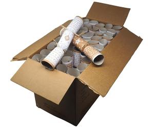 RSW International 50 Christmas Catering Crackers - Natural White - Corporate Events/Restaurants