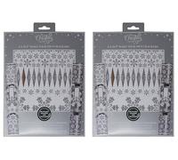RSW International Christmas DIY Make Your Own Crackers Kit - Silver Snowflake Design - Set of 12