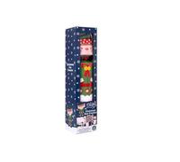 RSW Jumbo Christmas Eve Cracker - 17.5" Giant Cracker with Games, Placemat, Treat Bag & Elf Hat - Family Christmas Table Fun