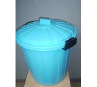 RSW Large 50 Litre Storage Bin with Side Clips Blue