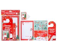 RSW Letter to Santa Writing Pack - Christmas Activity Kit - Includes Letter, Envelopes, Stickers, Door Hangers and 6 Thank You Notes - Perfect Stocking Fillers