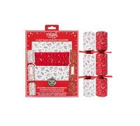 RSW Make Your Own Christmas Crackers 13.5 Inch - 6 Pack with 2 Assorted Berry Designs - Eco-Friendly DIY Kit with Hats, Mottos & Tags - Recyclable Festive Party Decoration