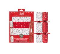 RSW Make Your Own Christmas Crackers 13.5 Inch - 6 Pack with 2 Assorted Berry Designs - Eco-Friendly DIY Kit with Hats, Mottos & Tags - Recyclable Festive Party Decoration